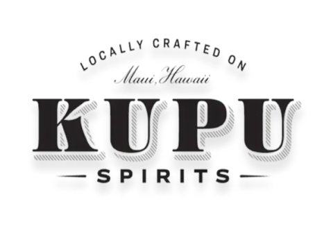Kupu Spirits logo with text 'Locally Crafted on Maui, Hawaii'.